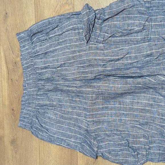 Lanthropy Linen Stripe Parachutte Lantern Drawstring Cuffs Cargo Pants sz M - Picture 3 of 9